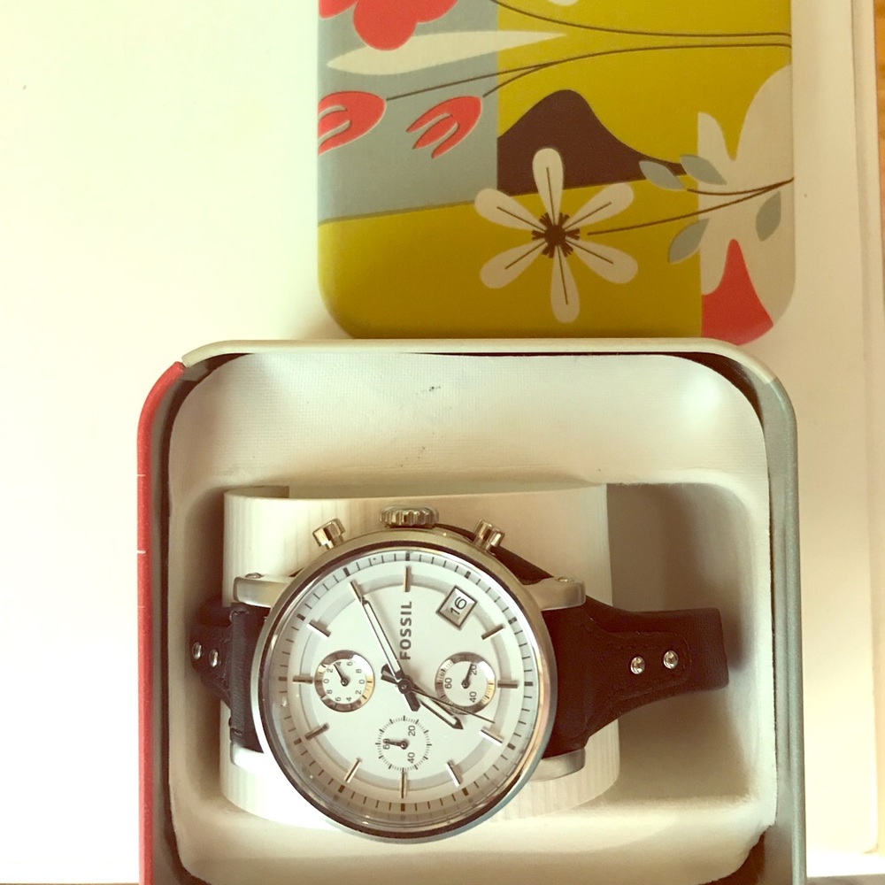 Fossil Leather Women’s Watch